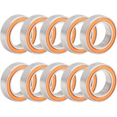 MR117-2RS Bearings ABEC-3 10 Pieces 7 x 11 x 3 mm Miniature MR117RS Ball Bearings Orange Sealed Bearing MR117 2RS