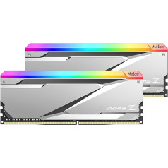 Netac DDR5 6200MHz Memory RGB RAM Kit 32GB (2 x 16GB) CL32 288-Pin, DRAM 32GB Gaming Memory Kit 32GB, Desktop Memory, Gaming Computer Memory for XMP 3.0