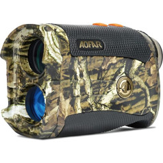 AOFAR HX-1200T Rangefinder Hunting 5-1200 Metres, Angle and Horizontal Distance, Waterproof Camouflage Rangefinder, 6 x 25 mm, Distance and Arch Mode, Free Battery Gift Package