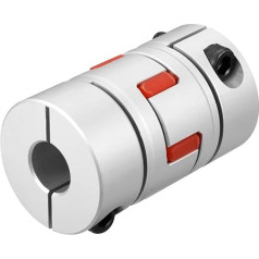 sourcing map Shaft Coupling 15mm to 15mm Bore L66xD40 Flexible Clutch Joint for Step Motor