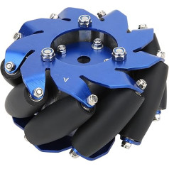 Mecanum Wheel, 4 Inch Mecanum Wheel Right Aluminium Right Mecanum Wheel with High Hardness and Bearings, Omnidirectional Wheel, as Industrial Robot Parts, DIY Accessories
