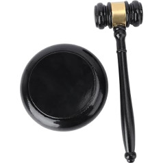 Tofficu 1 Set Judge Hammer Auction Hammer Wooden Tool Mallet Wood Hammer Auction Hammer and Scales of Justice Judge Cosplay for Children Court Hammer Wooden Hammer
