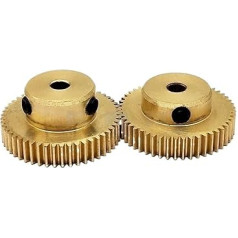 5 Stück Kupfergetriebe Messing 0,5 Form 16 17 18 19 20 30 Zahnloch 8 mm Loch Präzisions-3D-Drucker-Encoder Mikro-Kleinmodul(20 Teeth)