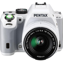 Pentax 18 - 50 mm K-S2 Digital SLR Camera with Lens - White