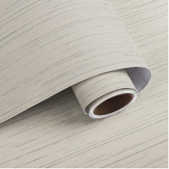 VaryPaper Wallpaper Fabric Look Beige 40 cm x 800 cm Film for Furniture Decorative Film Furniture Film Beige Self-Adhesive Film Furniture Adhesive Wallpaper Self-Adhesive Wall Wallpaper Living Room