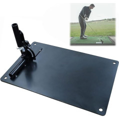 Golf Practice Plate Durable Metal Professional Swing Trainer Practice Tool Training Equipment Golfing Accessory