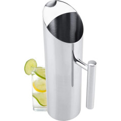 1L/ 1.5L/ 2L Water Pitcher Jug Carafe Stainless Steel with Ice Guard for Serving Water, Iced Tea and Other Cold Beverages(1.5L)