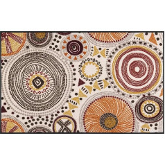 wash+dry Boho Style Doormat, 75 x 120 cm, Washable for Indoor and Outdoor Use