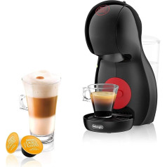 De'Longhi Nescafé Dolce Gusto Piccolo XS EDG Capsule Machine for Hot and Cold Drinks 15 Bar Pump Pressure Manual Water Dosing, Black