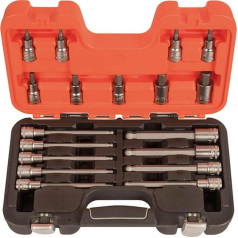 Juego de Vasos 1/2 Inch with Hex Punta, 18 Pieces