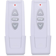 Two Replacement for 1810630 Telis 1 Pure 1 Channel 433.42 MHz Remote Control Only for Electric Blinds and Roller Shutters