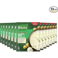 Knorr Gourmet Potato Soup with Crème Fraîche Delicious Vegetable Soup with Sustainably Grown Vegetables 13 x 2 Plates