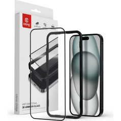 Crong Rūdīts stikls 9h pilnekrāna ekrānam iphone 16 / iphone 15