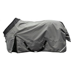 HKM Liberty Turnout Rug Grey/Black 165