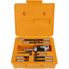 2 Inch Drill Head Set 12 Pieces Carbide Drill Rods MT2 -M10 F1-12 50 mm Drill Head with 9 Pieces 12 mm Drill Rods Milling Machine Accessories