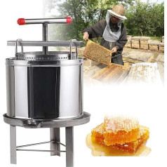 Manual Honey Extractor, Large DIY Fruit Honey Presser, Honey Press Extractor Beekeeping Tool for Beekeeping Or Commercial Use, Effortlessly Extract Honey & Beeswax