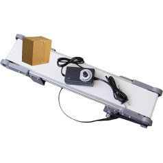 XUTNZA Table Conveyor Belts, Antistatic Belt Conveyor, Adjustable Speed and Forward/Reverse Rotation, Stable Operation, for Packaging Factory, Production Line, Home