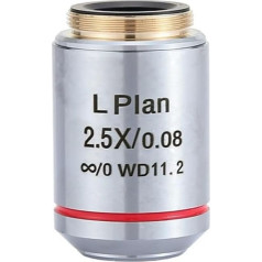 Microscope Accessories Microscope Objective Lens for Infinity Long Working Distance Objective Lens for Metallographic Microscope 2.5x Durability and Reliable Performance