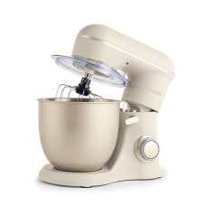 Salter EK5511SBOVDE Electric Stand Mixer - Stirrer with 4 Litre Mixing Bowl, 10 Speed Settings with Pulse Function, Removable Splash Guard, Whisk, Dough Kneading and Mixing Attachment, 1300 W