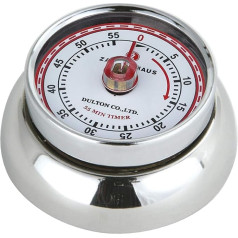 Zassenhaus Retro Collection 'Speed' - Kitchen Timer with Magnet - Times up to 55 Minutes - Stainless Steel