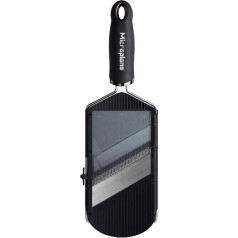 Microplane Adjustable Slicer with Julienne Blade, Stainless, Black & Stainless Steel, 33 x 11.5 x 6.5 cm