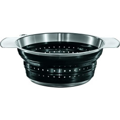 Rosle 24 cm Foldable Colander, Black