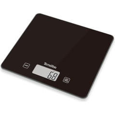 Terraillon Kitchen Scales, Tare, Liquid Conversions, Ultra-Fine, 5 kg Capacity, Classic, Black