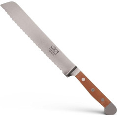 Güde cheese knife, Alpha bulb series, blade length:15 cm, pear wood, B290/15, B430/21, Brotmesser 21 cm