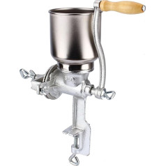 Manual Grain Mill, Manual Coffee Grinders, Corn Mill, Adjustable Grain Mill Machine with Large Funnel for Wheat Beans, Rice, Coconut, Peppercorns, Nuts, Grain Mill