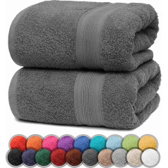 NatureMark 2 Pack Shower Towels Premium Quality 70 x 140 cm Shower Towel Double Pack, 70 X 140 CM