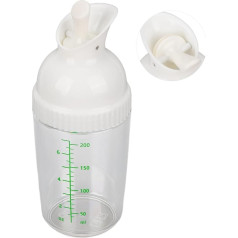 Salad Dressing Mixing Bottle, Salad Dressing Shaker, Salad Dressing Bottle 200 ml Salad Dressing Shaker Salad Dressing Container (White)