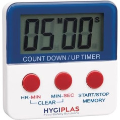 Hygiplas Magnetic Countdown Timer 63X63mm Kitchen Catering Food Preparation