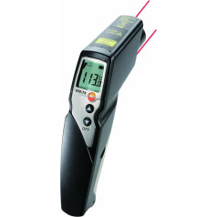 Testo 0563 8314 830-T4 Infrared Thermometer Set with Leather case, including Kreuzband - 0602 0393 Oberflächenfühler (), batteries and Werkskalibrierschein