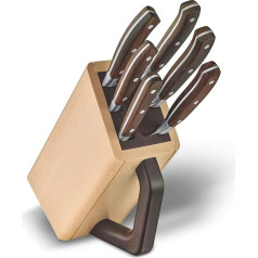 Victorinox Grand Maître 6 Piece Wooden Knife Block with 6 Chef's Knives, Knife Storage