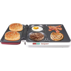 BEPER P101CUD500 4 in 1 Multi-Function Plate Non-Stick Red