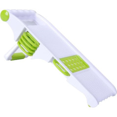 BNCHI Mandolin Slicer, Stainless Steel Julienne Slicer with Cut-resistant Gloves and Cleaning Brush, Professional Kitchen Mandolin for Vegetables, Potato, Onion, Cabbage, Fruit