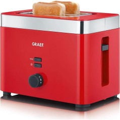 Graef to 63 2rebanada (S) 888 W Red – Toaster (2 Rebanada (S), Red, Plastic, Buttons, Rotary, 888 W, 180 mm
