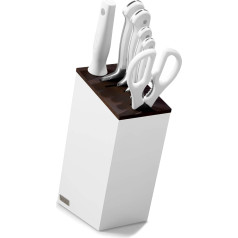 WÜSTHOF Classic White Knife Block with 6 Items