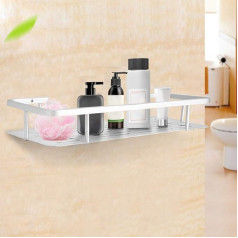 Garosa Bathroom Shelf Shower Caddy Organiser Storage Rack Aluminium Alloy Wall Soap Dish Holder for Shower Bathroom Bath Kitchen Sink