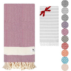 Beach towel, Bath Towel - Soft, Lightweight, and Quick-Drying Turkish Beach Towels and Hand Towel Set. Perfect Beach Towels for Adults for Bathroom, Beach, Pool, SPA, Gym, and Yoga 94x180cm+40x100cm.