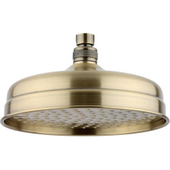 Traditional shower head apron rose brass 8