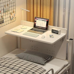 Klappbarer hängender Studiertisch am Bett. Klappbarer MDF-Computertisch am Ende des Schlafsaals. Das Bett kann sowohl auf dem oberen als auch auf dem unteren Etagenbett installiert