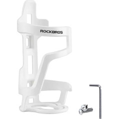 Rockbros Polikarbonāta velosipēda turētājs pudeles pudeles diametram 51-73 mm - balts