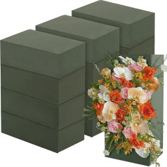 APACALI Pack of 12 Flower Mass for Fresh Flowers, 22.8 x 10.9 x 7.4 cm Floral Foam for Flowers, Green Floral Foam Wet Floral Foam for Crafts for Weddings and Birthdays