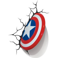 Marvel Captain America Shield 3d Wall Light