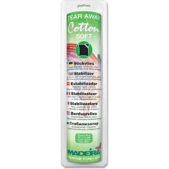Cotton Soft Tear Away Stabilizer: Black