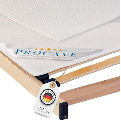 PROCAVE Nub Protector for the Slatted Frame in Various Sizes, Made in Germany, Mattress Underlay and Mattress Protector 90 x 200 cm, Breathable, Non-Slip and Washable