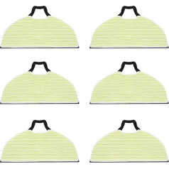 HUAYUWA 6 Pack Steam Mop Replacement Pads Compatible with Shark RV2410 2610WD 2610WA/WFUS Sweeping Robot Washable Microfiber Soft Pads 184x304mm