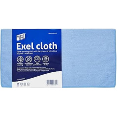 Exel Lint Free Microfibre Exel Super Magic Cleaning Cloths For Polishing, Washing, Waxing And Dusting, Blue, (Pack of 10)