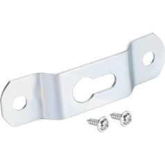 Sourcing Map 20pcs Keyhole Hanging Plate Single Hole Hook for Picture Frame with Screws